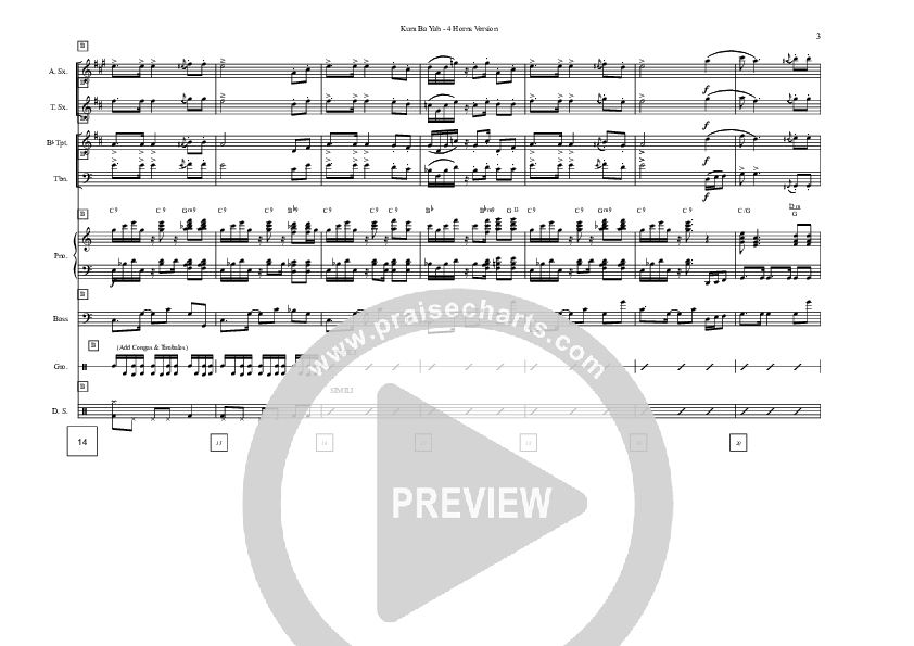 Kum Ba Yah (Instrumental) Conductor's Score (David Arivett)