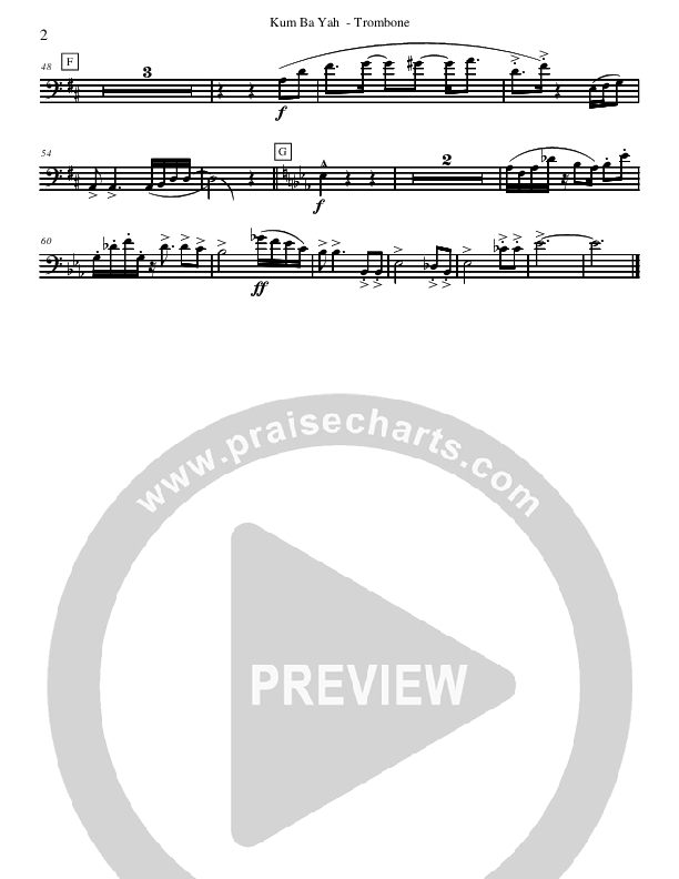 Kum Ba Yah (Instrumental) Trombone (David Arivett)