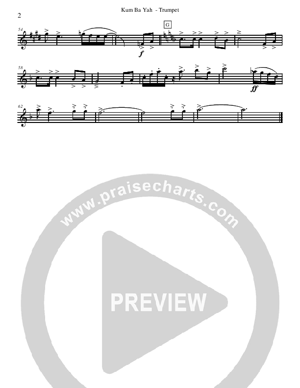 Kum Ba Yah (Instrumental) Trumpet (David Arivett)