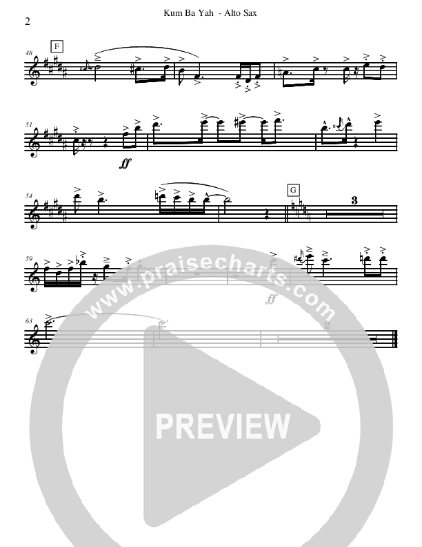 Kum Ba Yah (Instrumental) Alto Sax (David Arivett)
