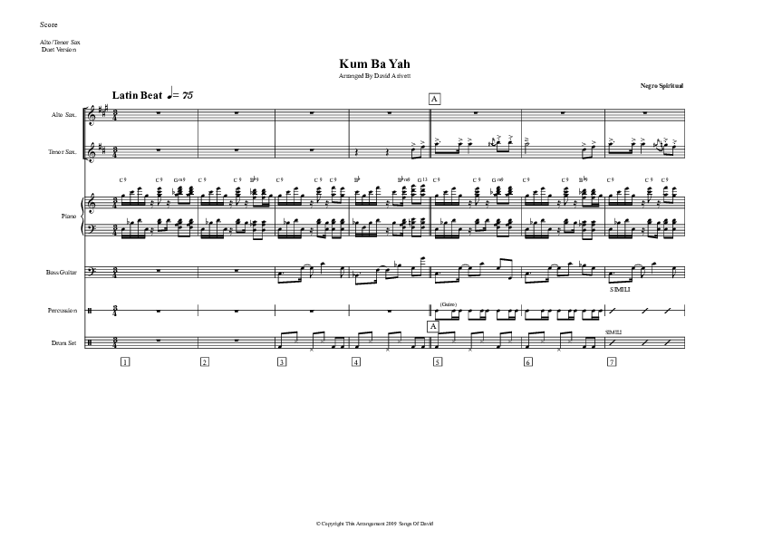 Kum Ba Yah (Instrumental) Inst. Ensemble (David Arivett)
