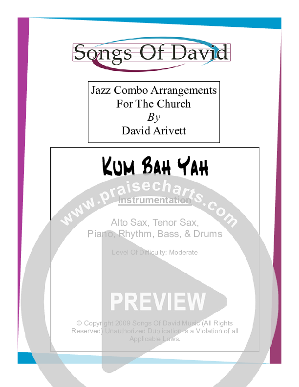 Kum Ba Yah (Instrumental) Cover Sheet (David Arivett)