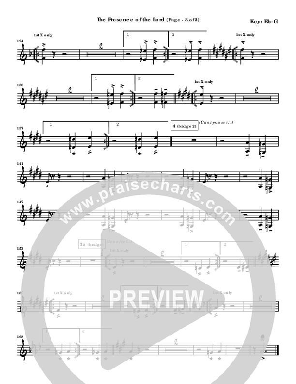 The Presence Of The Lord Is Here Bari Sax (Byron Cage)