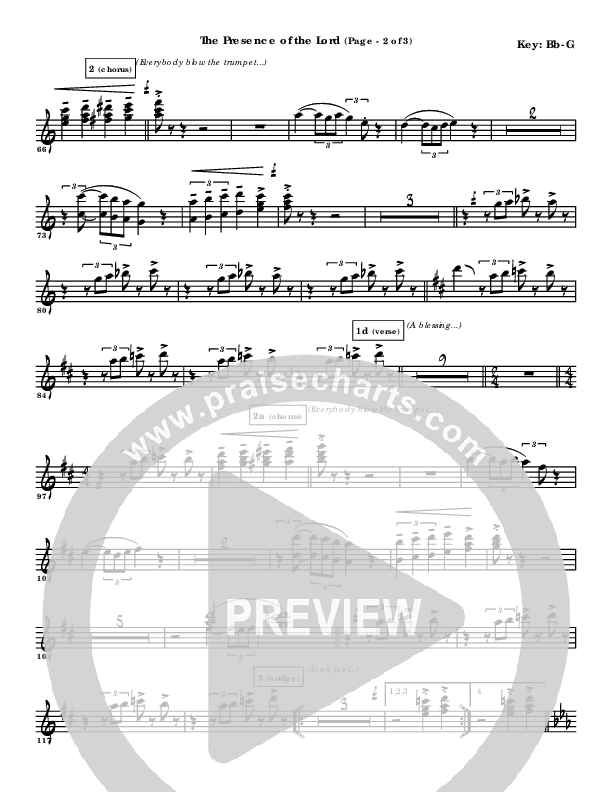 The Presence Of The Lord Is Here Flute/Oboe 1/2/3 (Byron Cage)