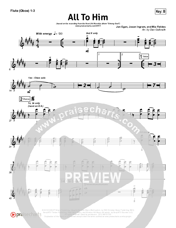 All To Him Wind Pack (Cory Asbury / New Life Worship)