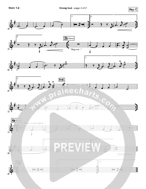 Strong God Brass Pack (Jon Egan / New Life Worship)