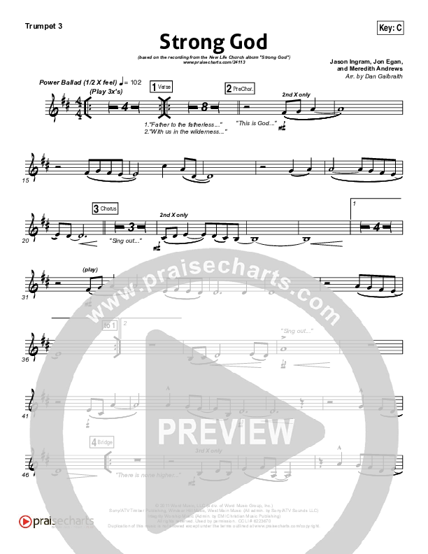 Strong God Trumpet 3 (Jon Egan / New Life Worship)