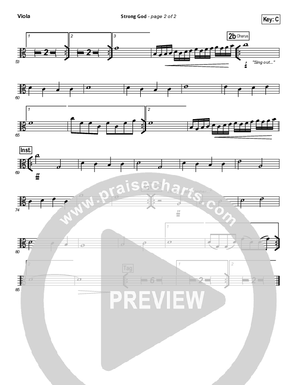 Strong God Viola (Jon Egan / New Life Worship)