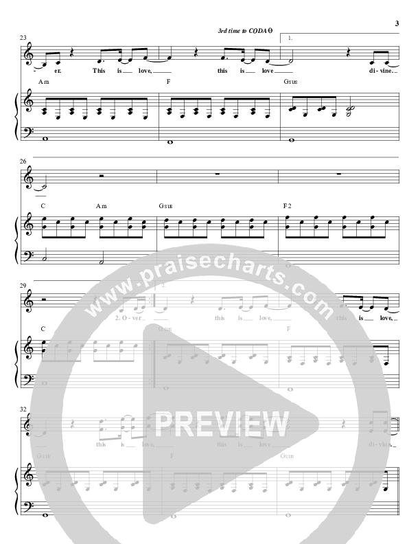 Love Divine Piano/Vocal (Rachael Kiehne / Jonathan Moos / New Life Worship)