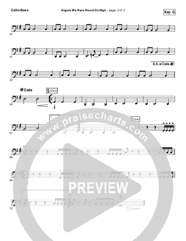 Angels We Have Heard On High Cello/Bass (Casey Darnell / North Point Worship)