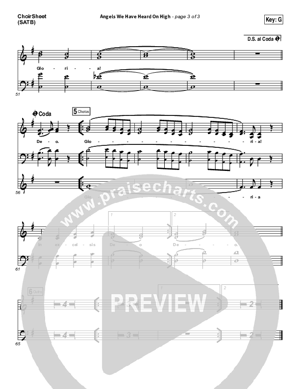 Angels We Have Heard On High Choir Vocals (SATB) (Casey Darnell / North Point Worship)