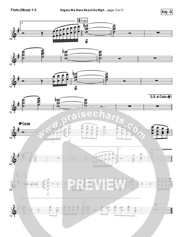 Angels We Have Heard On High Flute/Oboe 1/2/3 (Casey Darnell / North Point Worship)