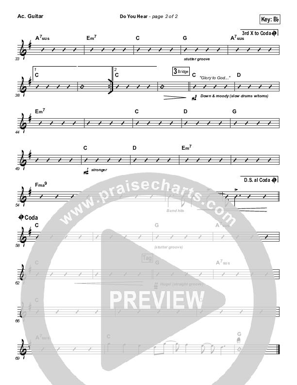 Do You Hear Acoustic Guitar (James Carter / North Point Worship)