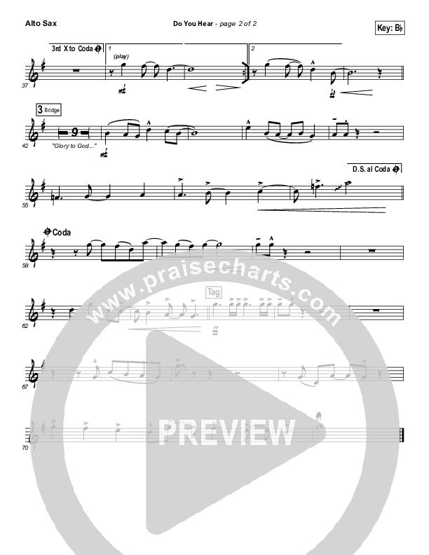 Do You Hear Alto Sax (James Carter / North Point Worship)