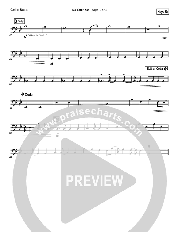 Do You Hear Cello/Bass (James Carter / North Point Worship)