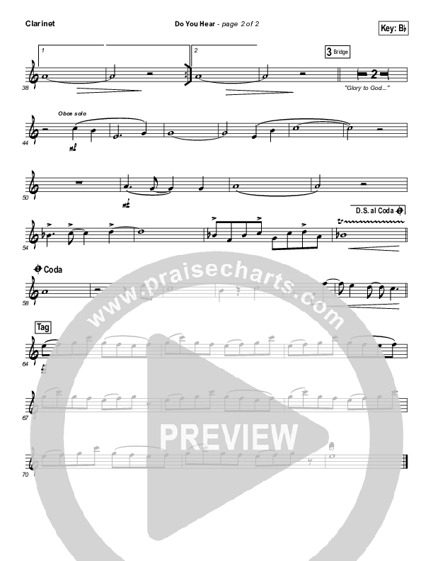 Do You Hear Clarinet (James Carter / North Point Worship)