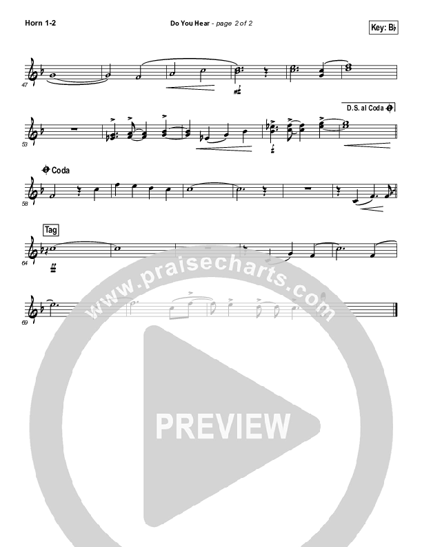 Do You Hear French Horn 1/2 (James Carter / North Point Worship)