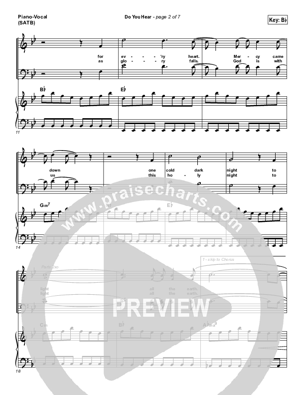 Do You Hear Piano/Vocal (SATB) (James Carter / North Point Worship)