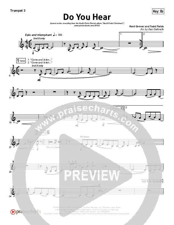 Do You Hear Trumpet 3 (James Carter / North Point Worship)