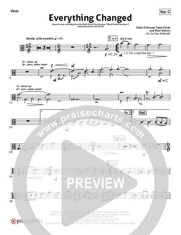 Everything Changed Viola (Eddie Kirkland / North Point Worship)