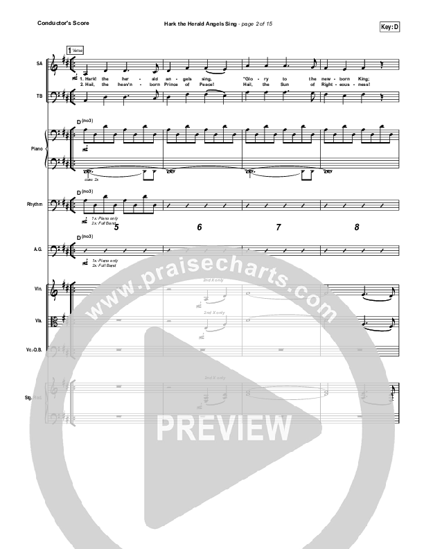 Hark The Herald Angels Sing Praise Band (Eddie Kirkland / North Point Worship)