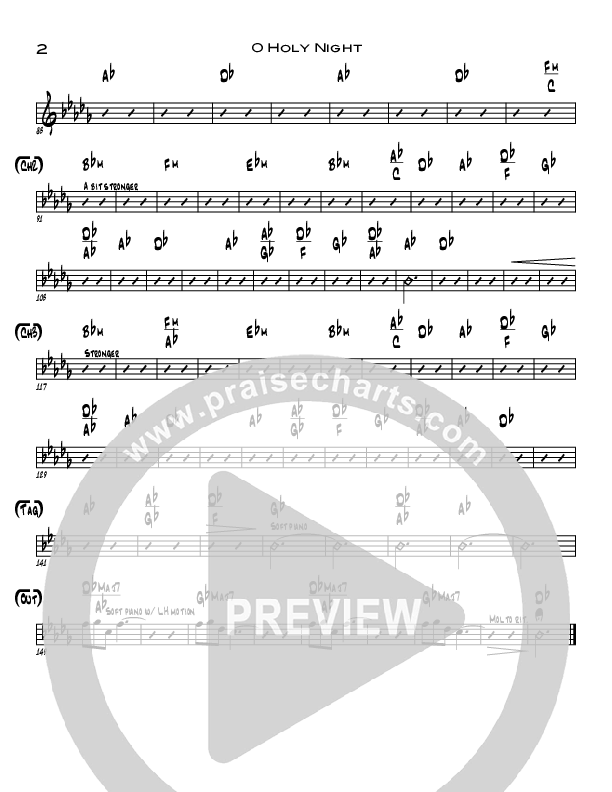 O Holy Night Rhythm Chart (Ryan Stuart / North Point Worship)