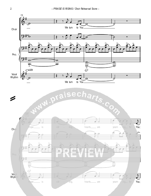 Hosanna (Praise Is Rising) Choir Score (Paul Campbell)