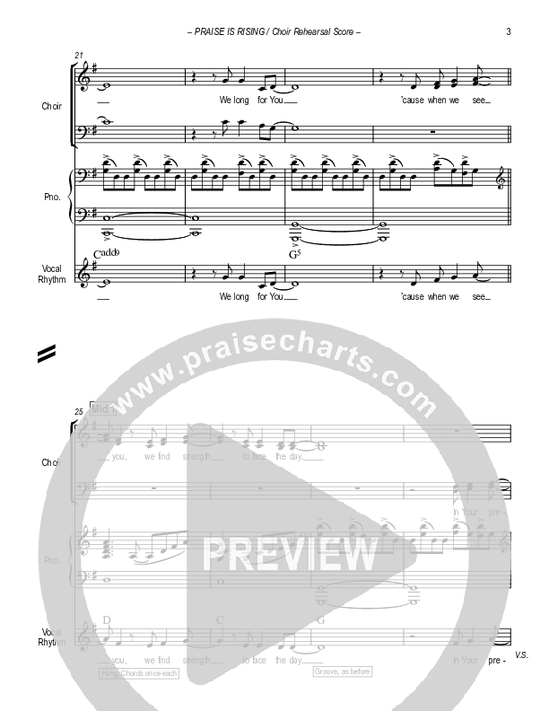 Hosanna (Praise Is Rising) Choir Score (Paul Campbell)