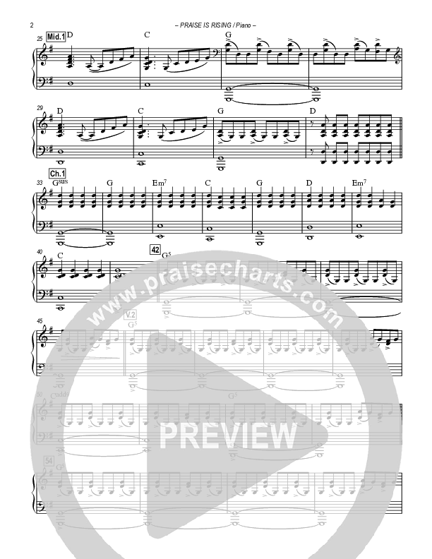 Hosanna (Praise Is Rising) Piano Sheet (Paul Campbell)