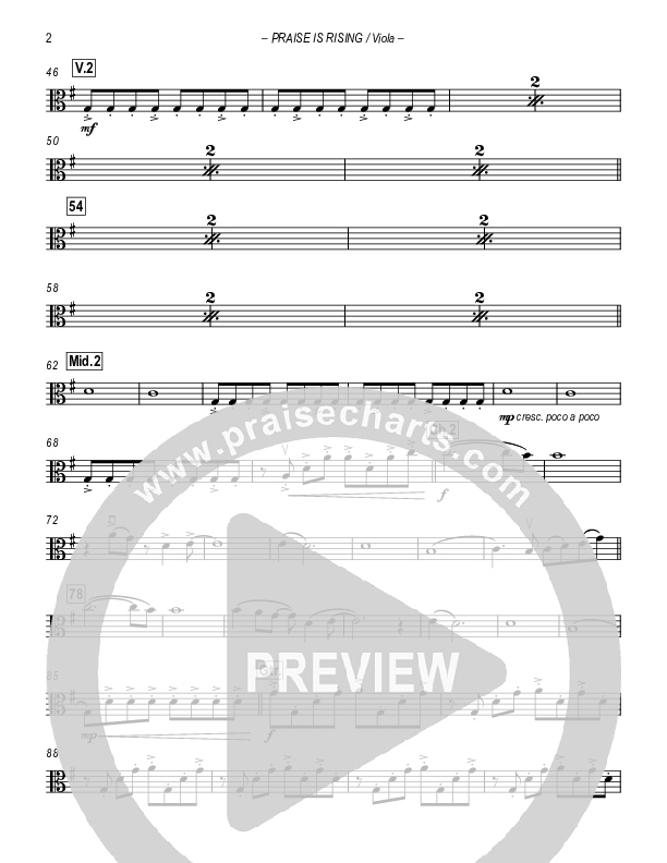 Hosanna (Praise Is Rising) Viola (Paul Campbell)