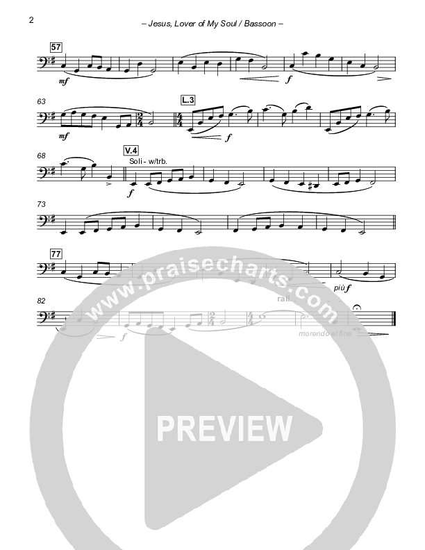 Jesus Lover Of My Soul Bassoon (Paul Campbell)