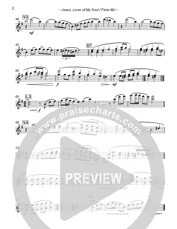 Jesus Lover Of My Soul Flute 1/2 (Paul Campbell)