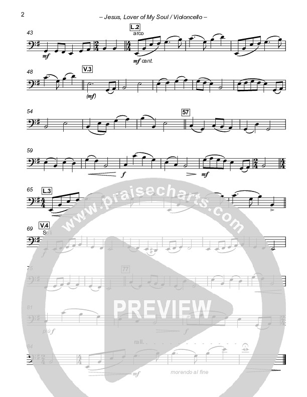 Jesus Lover Of My Soul Violincello (Paul Campbell)