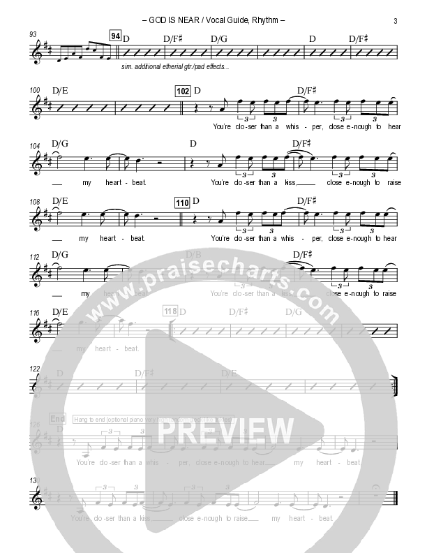 God Is Near Rhythm/Vocal (Rend Collective)