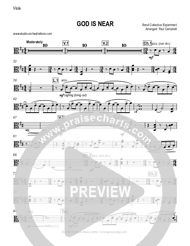 God Is Near Viola (Rend Collective)