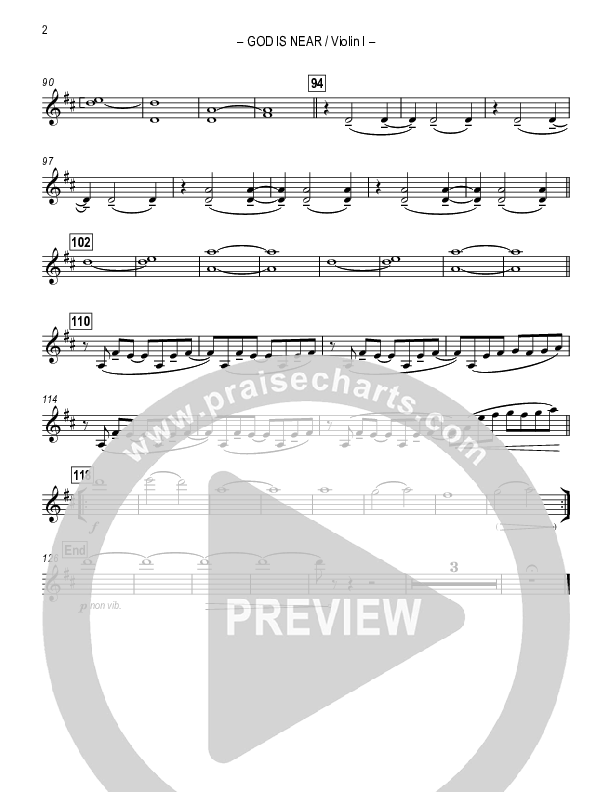 God Is Near Violin 1 (Rend Collective)