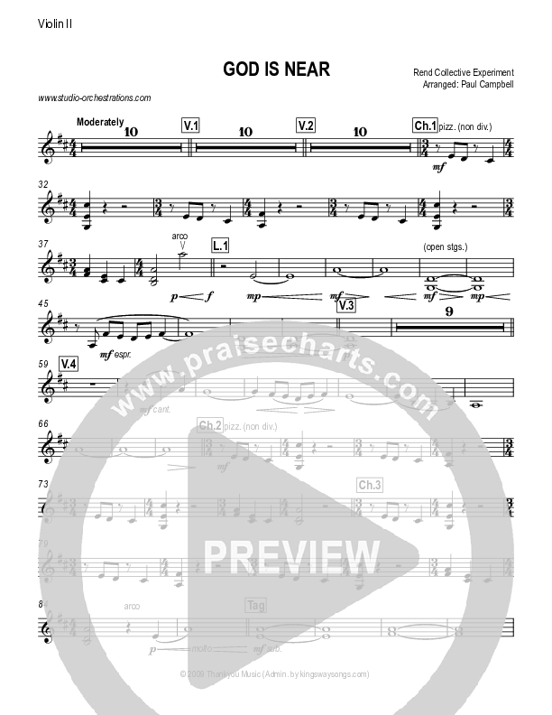 God Is Near Violin 2 (Rend Collective)