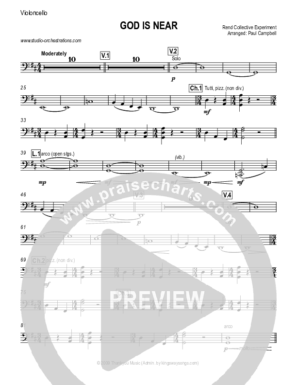 God Is Near Violincello (Rend Collective)