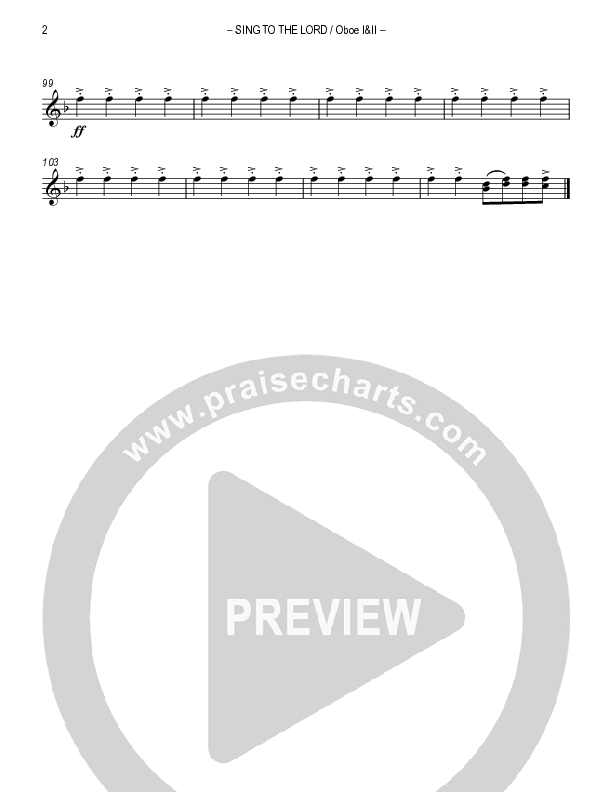 Sing To The Lord Oboe 1/2 (Lou Fellingham)