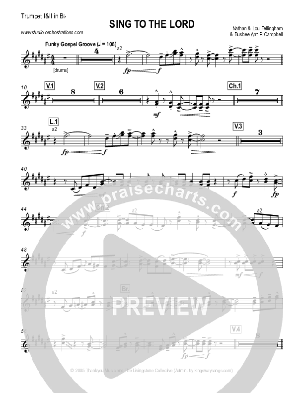 Sing To The Lord Trumpet 1,2 (Lou Fellingham)