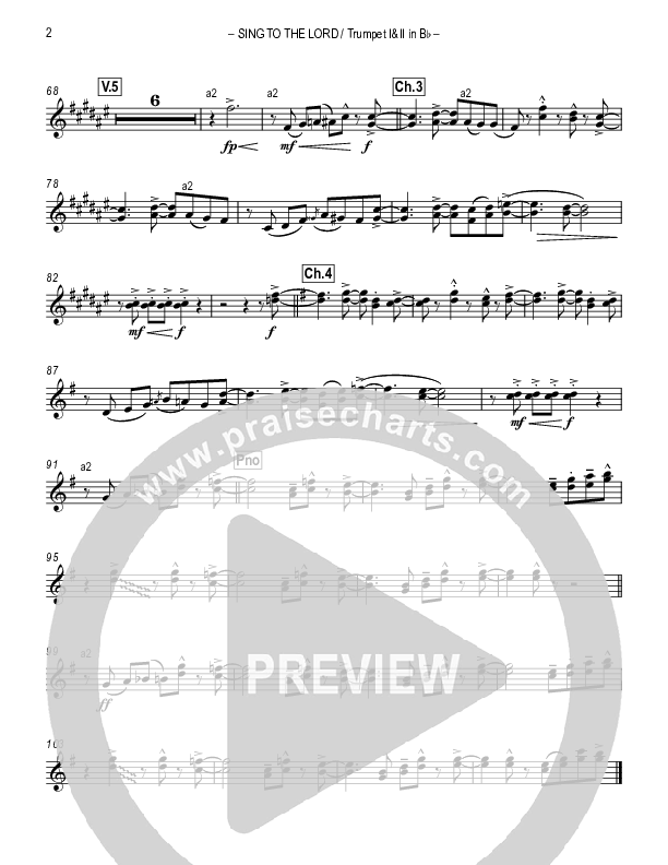 Sing To The Lord Trumpet 1,2 (Lou Fellingham)