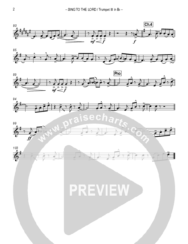 Sing To The Lord Trumpet 3 (Lou Fellingham)