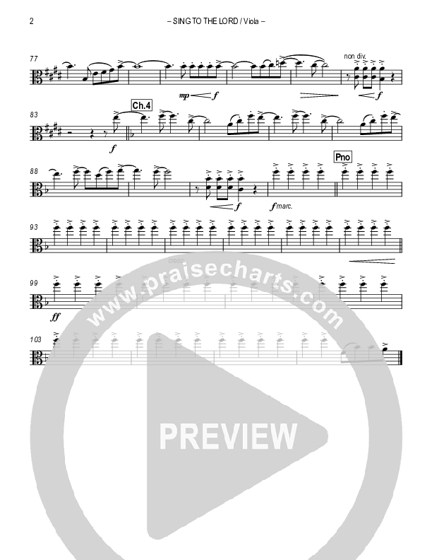 Sing To The Lord Viola (Lou Fellingham)