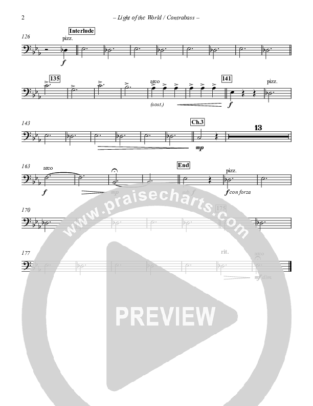 Light Of The World Contrabass (Point Of Grace)
