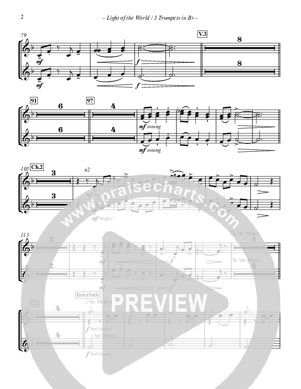 Light Of The World Trumpet 1/2/3 (Point Of Grace)