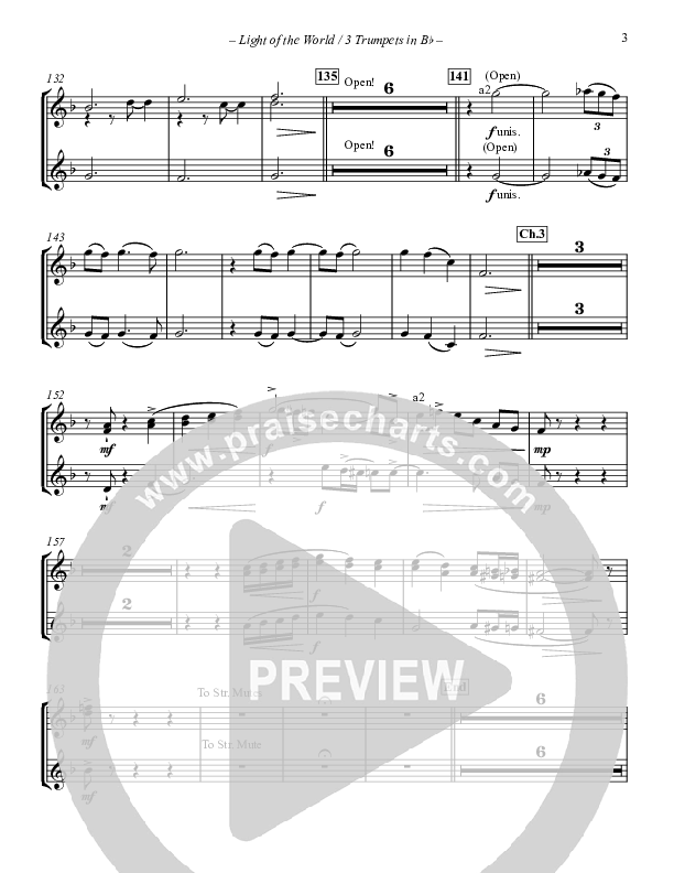 Light Of The World Trumpet 1/2/3 (Point Of Grace)