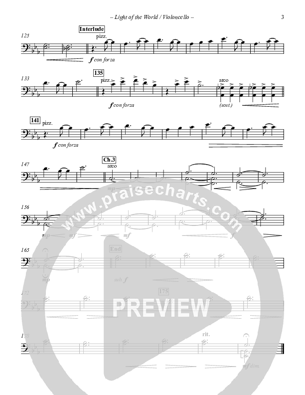 Light Of The World Violincello (Point Of Grace)