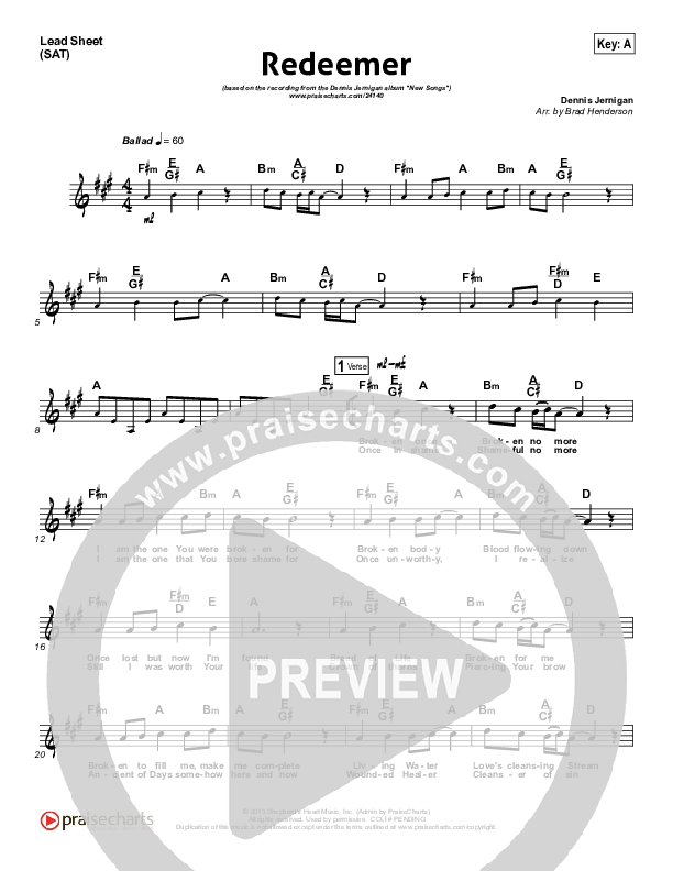Redeemer Lead (SAT) (Dennis Jernigan)
