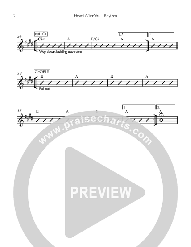 Heart After You Rhythm Chart (Ashley Beckford)