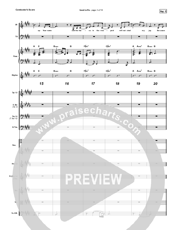 Good To Me Conductor's Score (Audrey Assad)